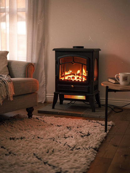 FlameWarmer™ Cathedral Grand Electric Fireplace Heater